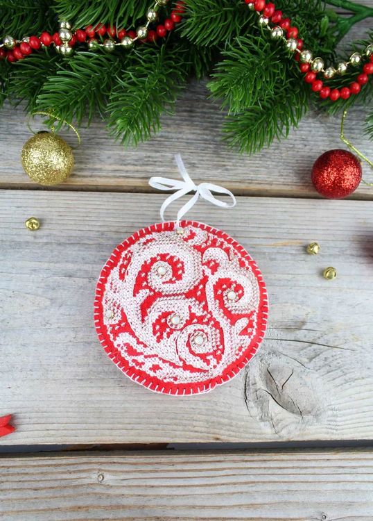 Набор для вышивания «Морозные узоры. Шар» — картинка 4