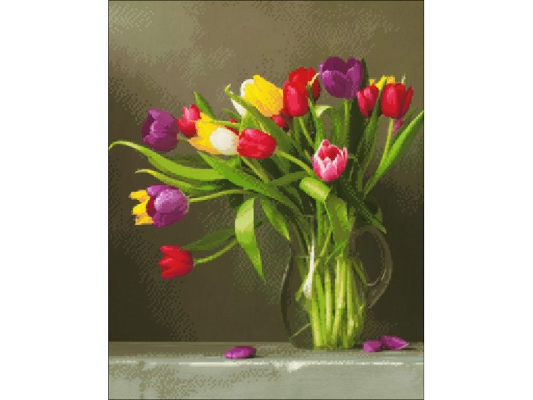 Алмазная вышивка «Тюльпаны» — картинка 2