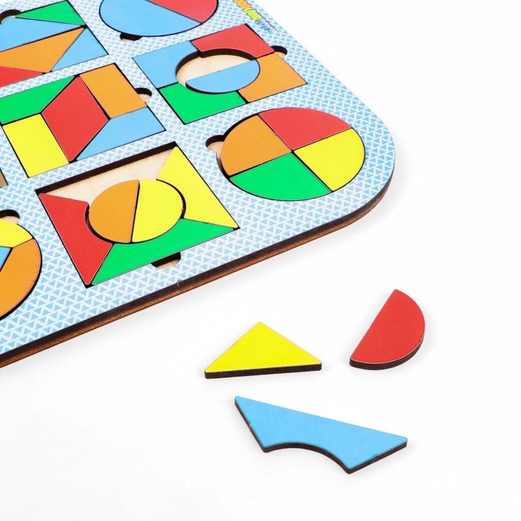 Развивающее пособие из дерева. Головоломка «Калейдоскоп. Море» — картинка 3