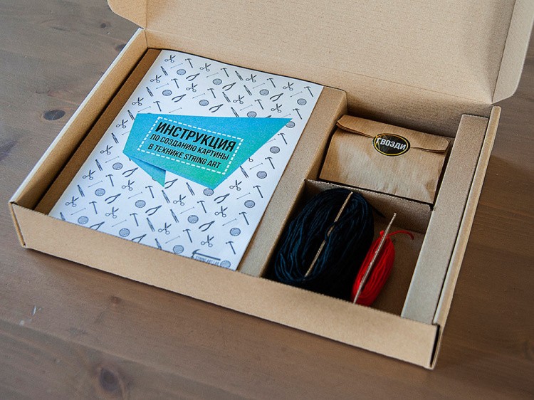 Набор для творчества STRING ART «Кошка» — картинка 5