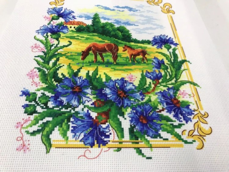 Набор для вышивания «Родные просторы. Васильки» — картинка 7