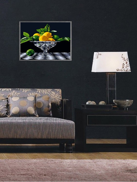 Картина по номерам «Ваза с лимонами» — картинка 9