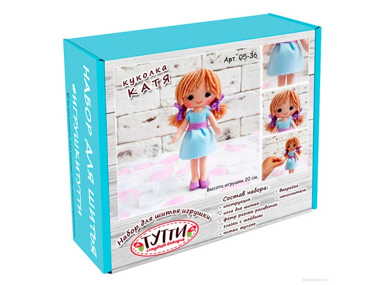 Набор для шитья игрушки «Куколка Катя» — картинка 4