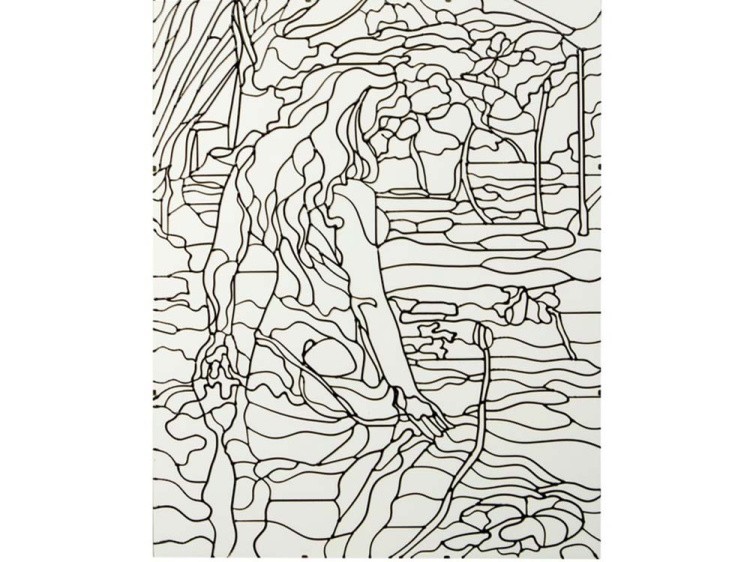 Витраж-раскраска «Купание» — картинка 2