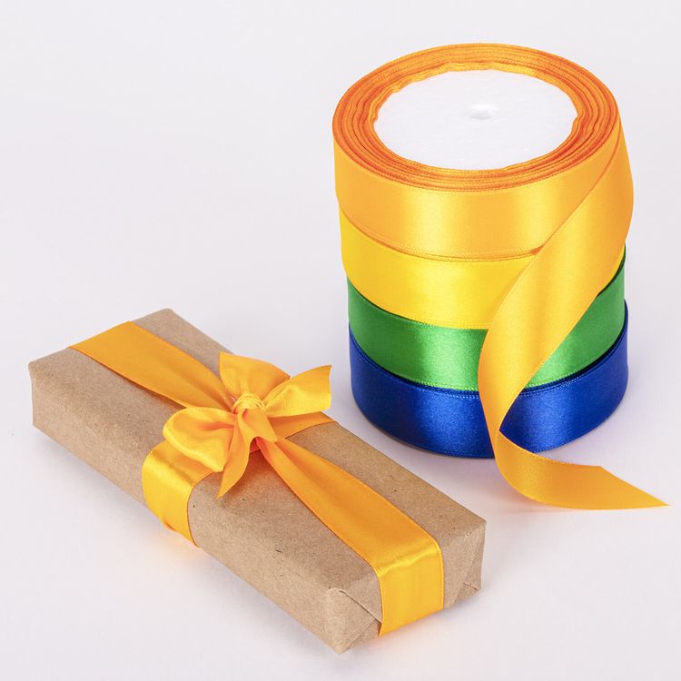 Лента атласная, ширина 25 мм, набор №2, 4 цвета по 23 м, Brauberg — картинка 4