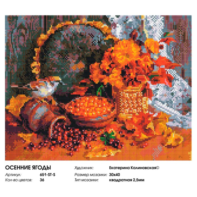 Алмазная вышивка «Осенние ягоды» — картинка 2