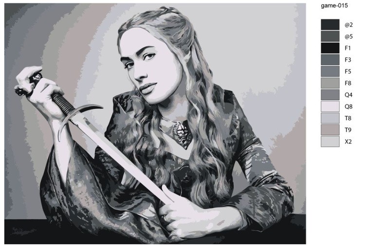 Картина по номерам «Игра престолов: Серсея Ланнистер 2» — картинка 2