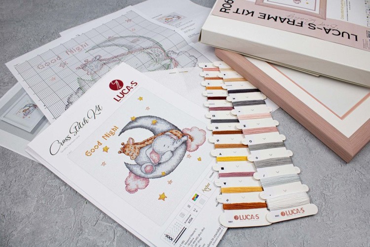 Набор для вышивания с рамкой «Слоненок спит» — картинка 6