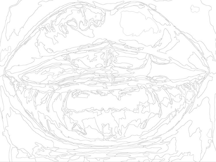 Картина по номерам «Нежные губы» — картинка 3
