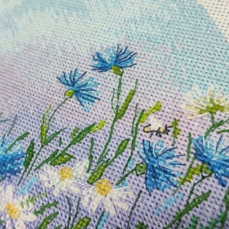 Набор для вышивания «Васильковое поле» — картинка 4