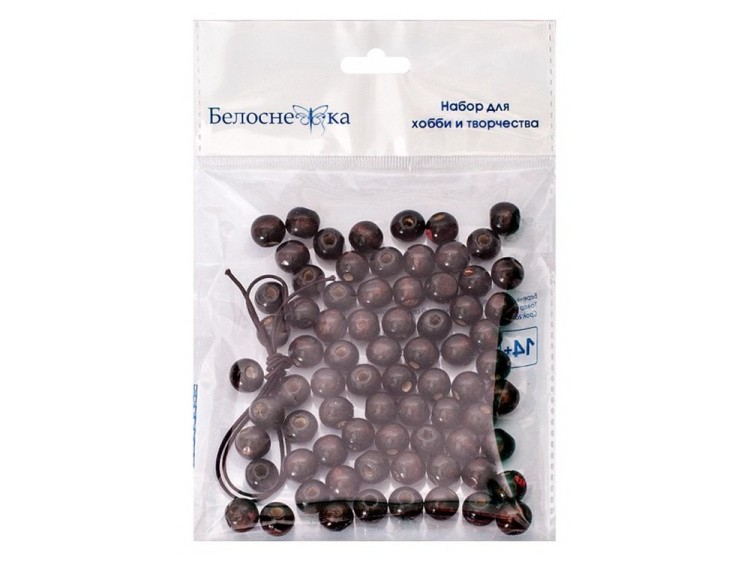 Бусины деревянные, 10 мм — картинка 2