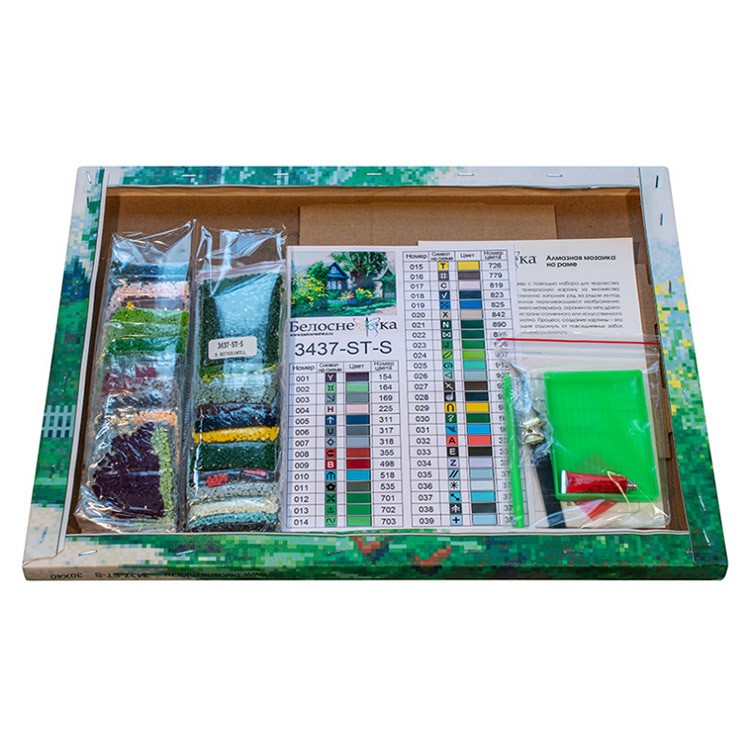 Алмазная вышивка «Домик в деревне» — картинка 3