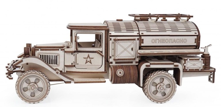 Конструктор из дерева Грузовик «Полуторка» Заправщик, Армия России — картинка 2