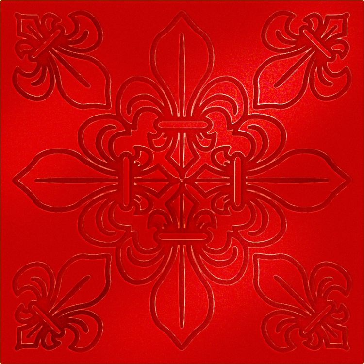 Текстурный лист «Флер- де- лис», 9х9х0,3 см, Craft&Clay — картинка 2