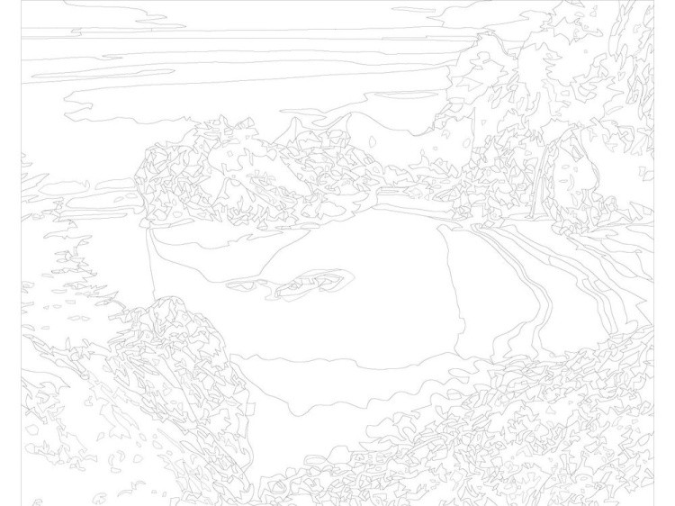 Картина по номерам «Вид с высоты» — картинка 3