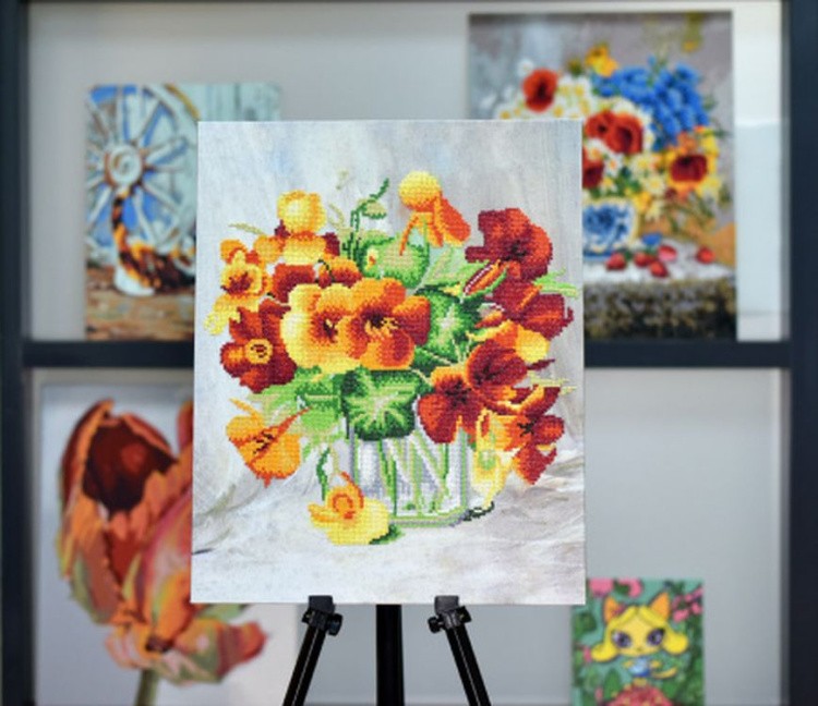 Алмазная вышивка «Оранжевое чудо» — картинка 2