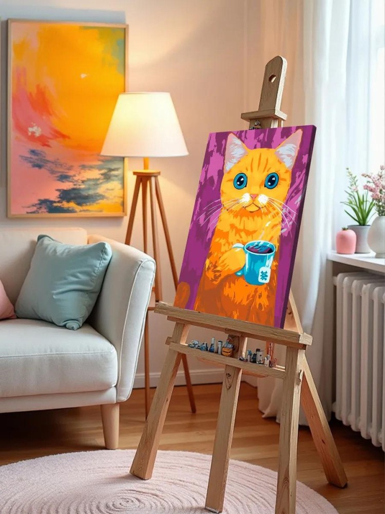 Картина по номерам «Любитель чая» — картинка 10