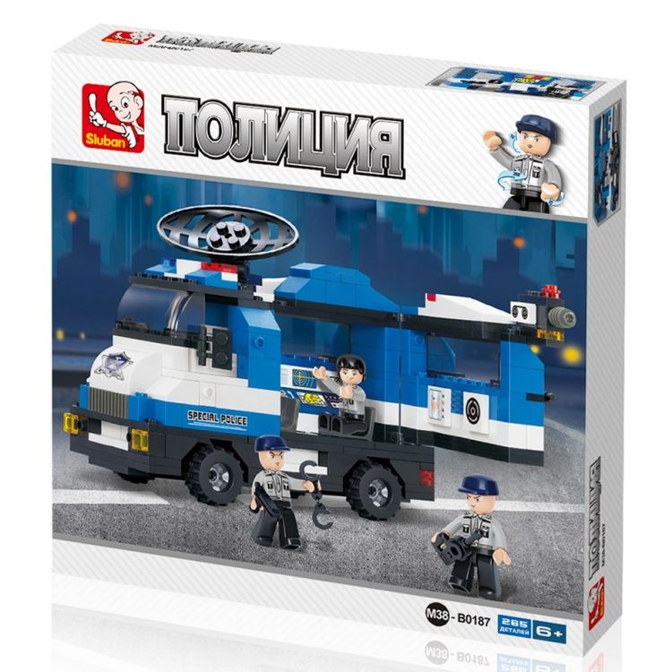 Конструктор «Полиция и спецназ. Передвижной центр спецназа», 265 деталей — картинка 3