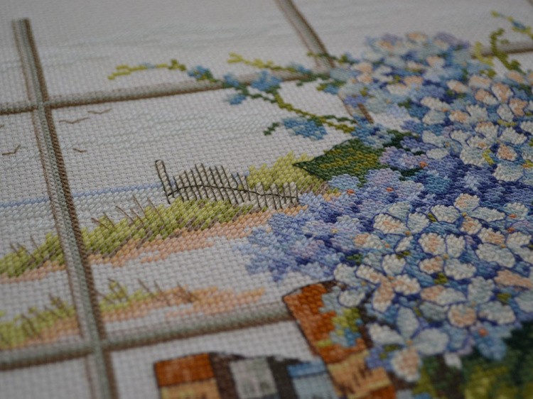 Набор для вышивания «Гортензия и ракушки» — картинка 4