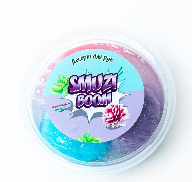 Слайм-десерт для рук Smuzi boom Флоат с ароматом клубники, 200 гр
— картинка 2