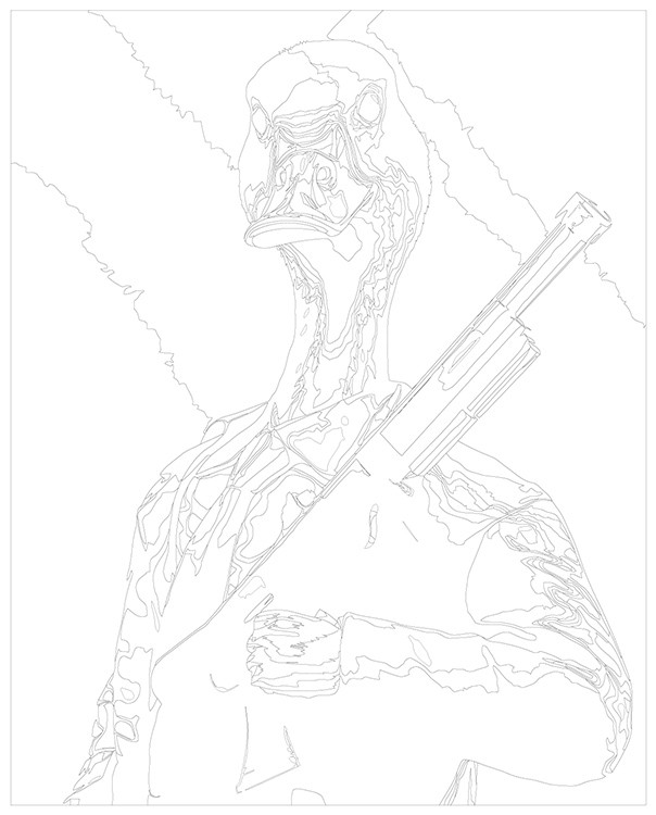 Картина по номерам «Гусь с оружием ворвусь» — картинка 3