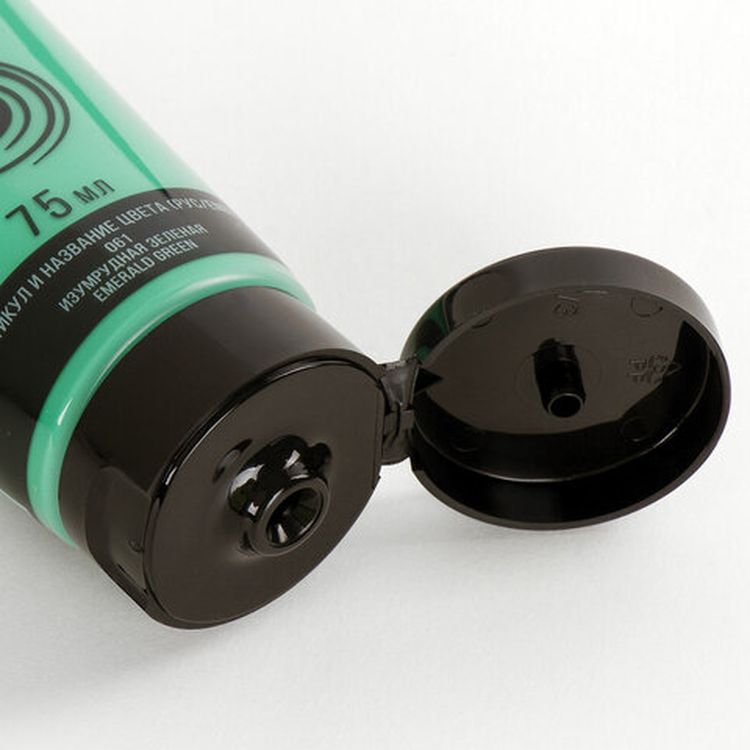 Краска акриловая художественная BRAUBERG ART CLASSIC, туба 75мл, изумрудная зеленая — картинка 3