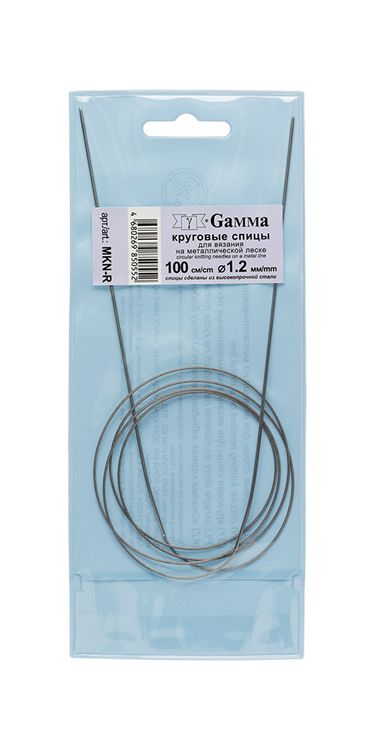 Спицы круговые 100 см, металл, d 1.2 мм, Gamma — картинка 2