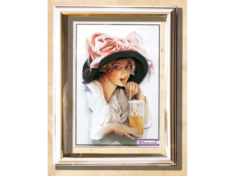 Рамка-аквариум со стеклом с прозрачным дном для папертоли — картинка 5