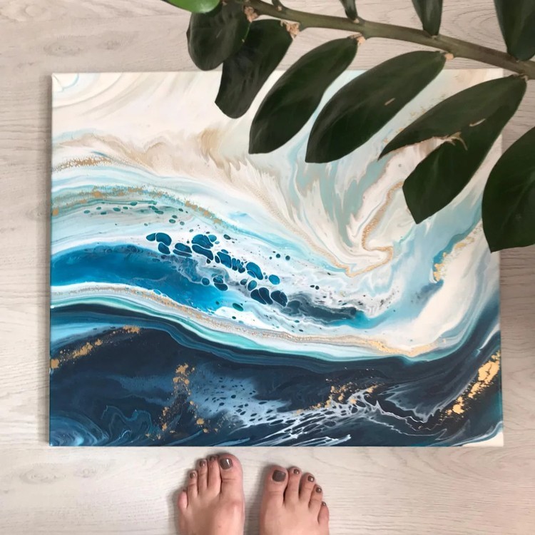 Pouring medium для рисования в технике FLUIDART, 500 мл, Craftsmen.store — картинка 4