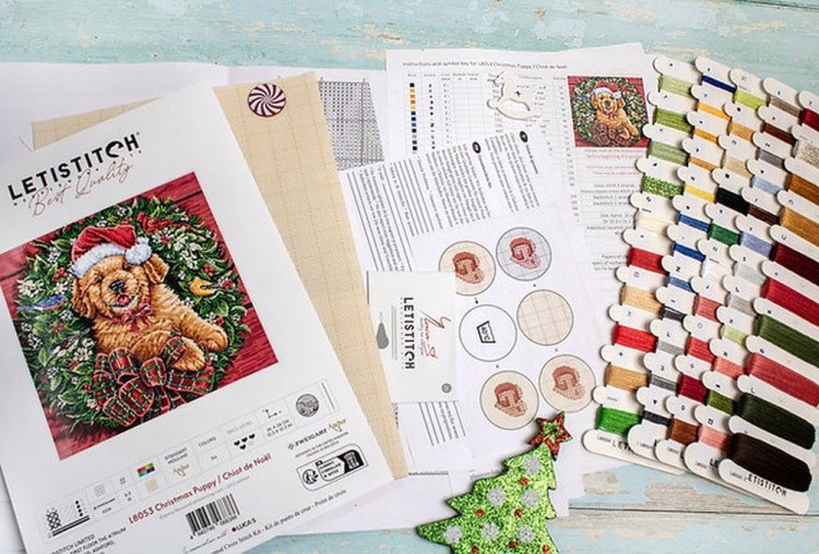 Набор для вышивания «Christmas Puppy» — картинка 11