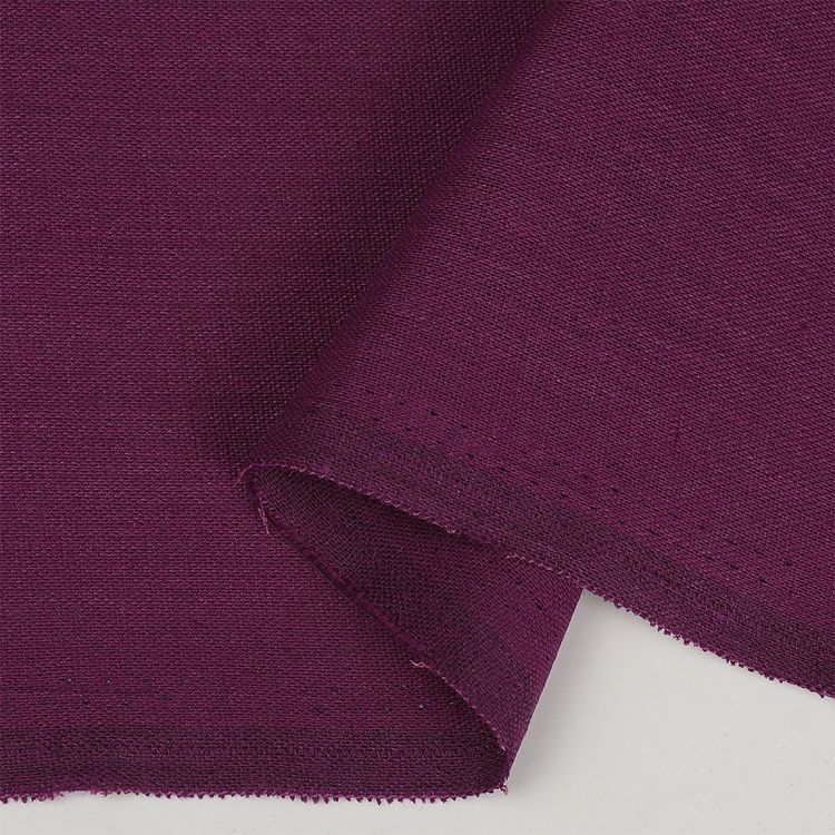 Ткань льняная, 185 г/м², 10 м x 140 см, цвет: фуксия, TBY — картинка 5