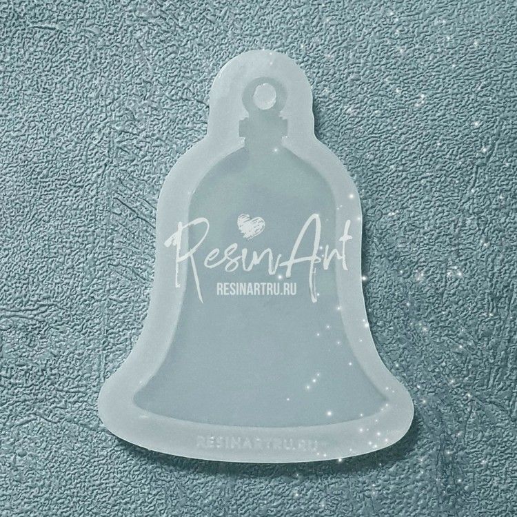 Елочная игрушка Колокольчик №1 - Силиконовый молд, ResinArt — картинка 2