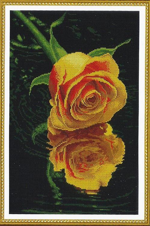 Алмазная вышивка «Желтая роза»