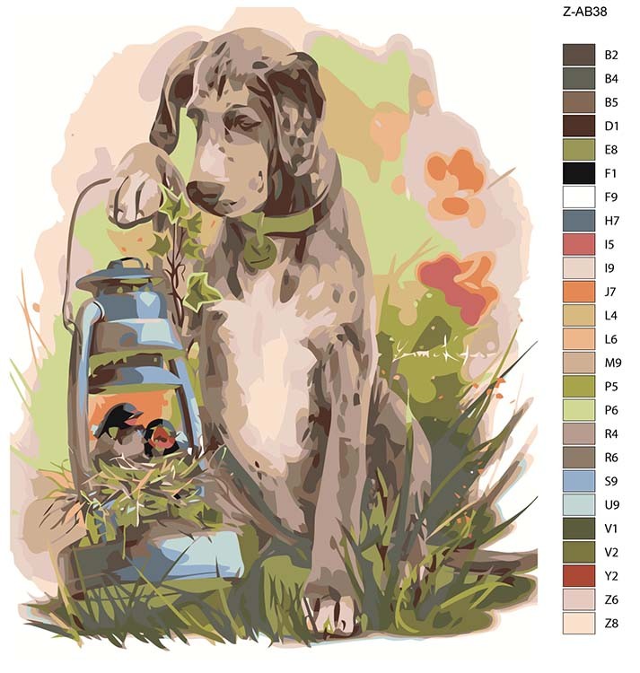 Картина по номерам «Преданный друг» — картинка 2