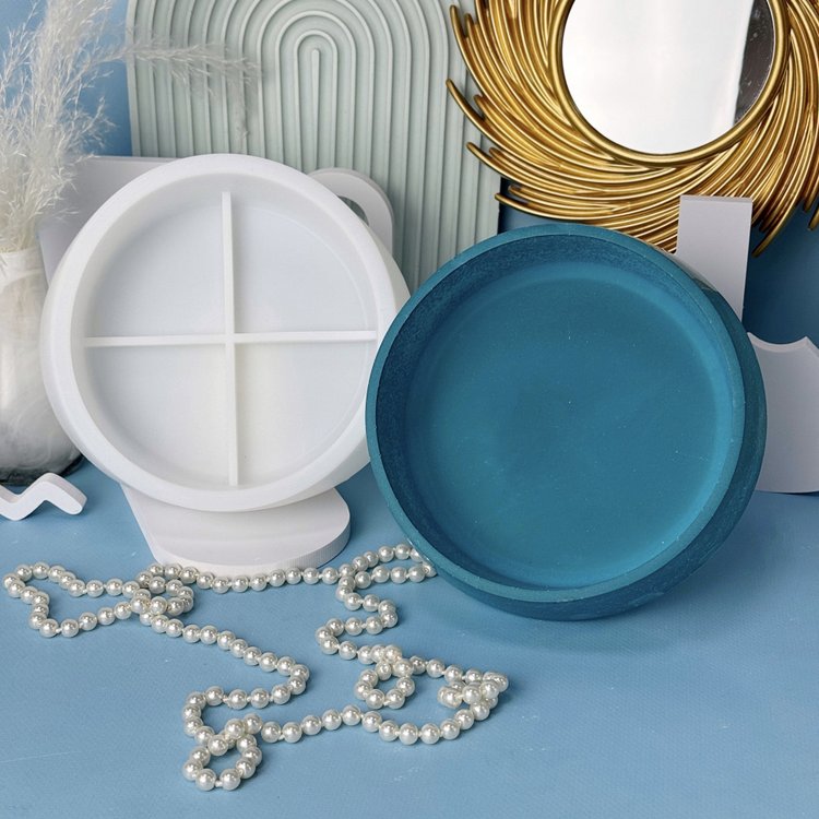 Силиконовый молд - Блюдо/кашпо, d18,5x6см, 1 шт. — картинка 2