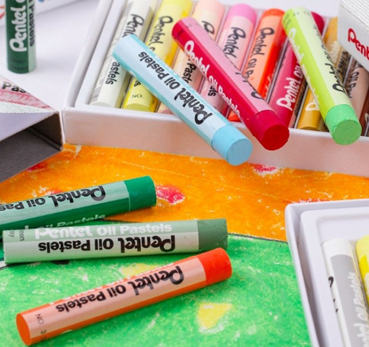 Пастель масляная Pentel Arts Oil Pastels, 25 цв. — картинка 9