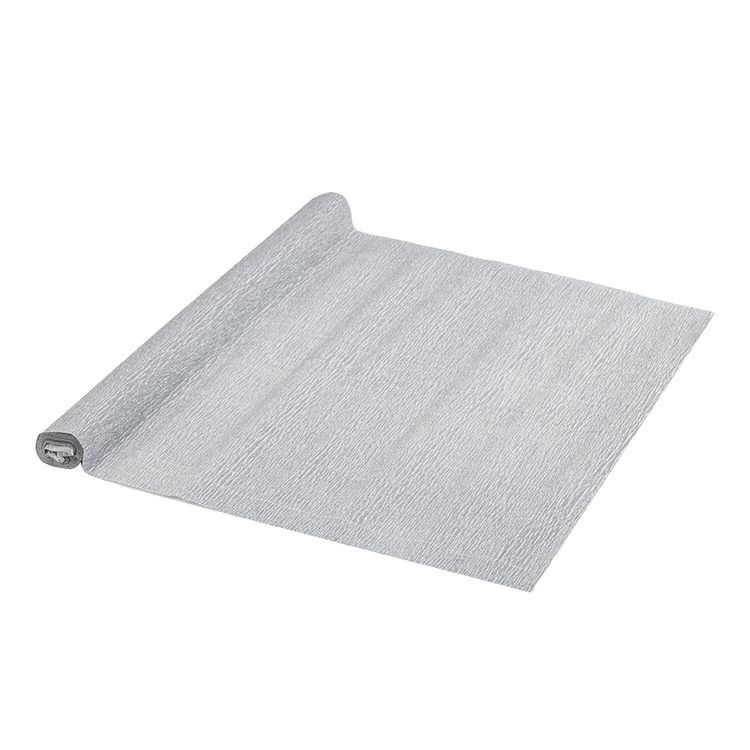 Бумага гофрированная (креповая), металлик, 110 г/м2, СЕРЕБРЯНАЯ, 50х250 см, ОСТРОВ СОКРОВИЩ — картинка 2