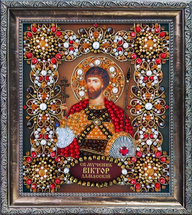 Набор для вышивания хрустальными камнями «Святой Виктор» — картинка 2