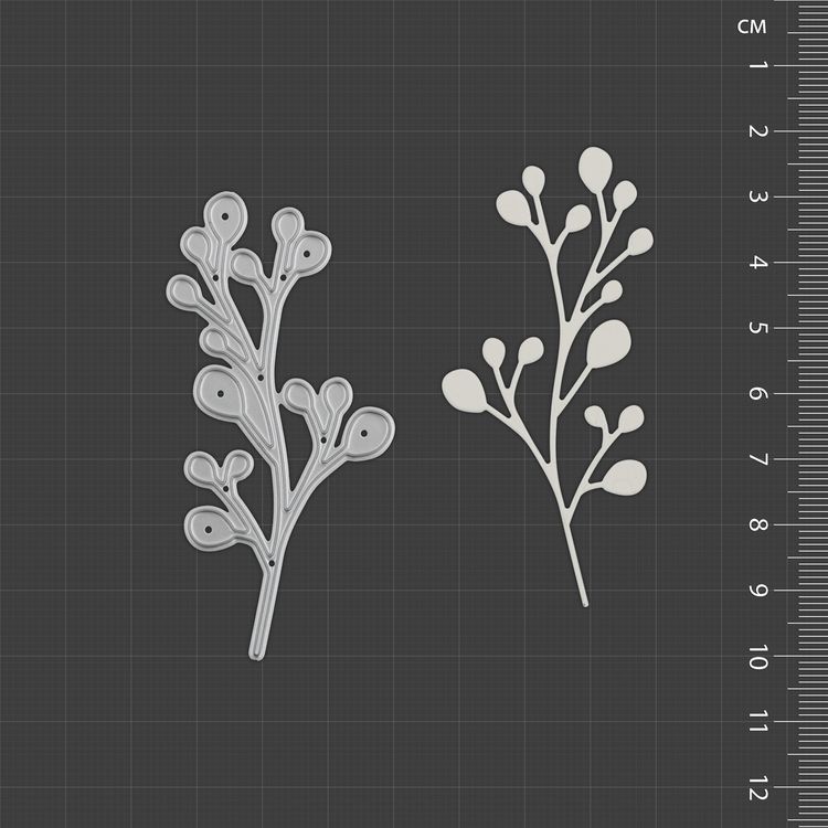 Нож для вырубки «Веточка», 3,5x7,2 см, Mr.Painter — картинка 2