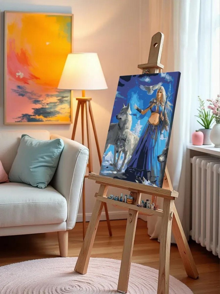 Картина по номерам «Повелительница волков» — картинка 10