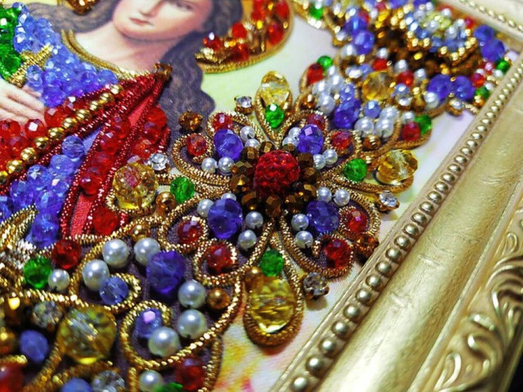 Набор вышивки хрустальными камнями «Святая Екатерина» — картинка 7