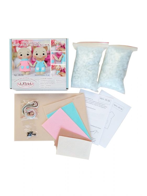 Набор для шитья «Котята Персик и Марсик» — картинка 3