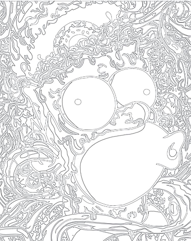 Картина по номерам «Гомер с пончиком» — картинка 2