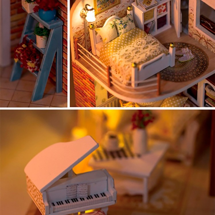 Набор для создания миниатюры (румбокс) «Дом с площадкой для гольфа» — картинка 5