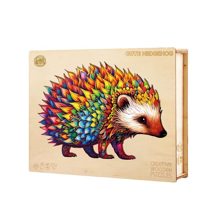 Деревянные пазлы «Колючий ежик M», Woodbests — картинка 4