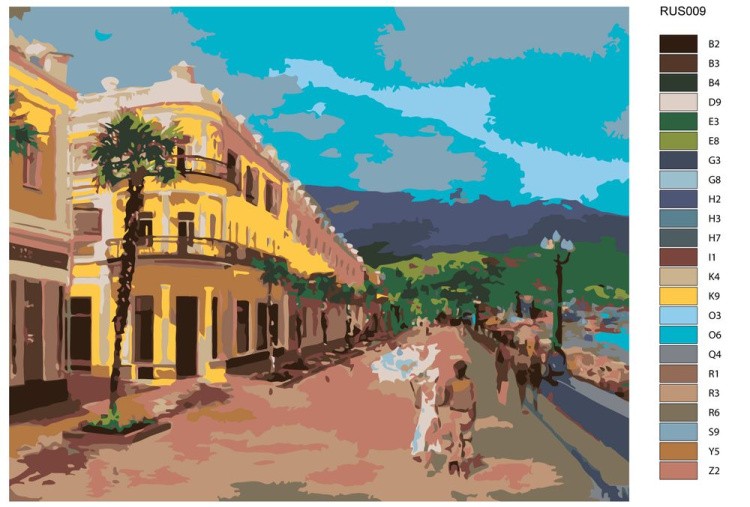 Картина по номерам «Ялта, набережная» — картинка 2