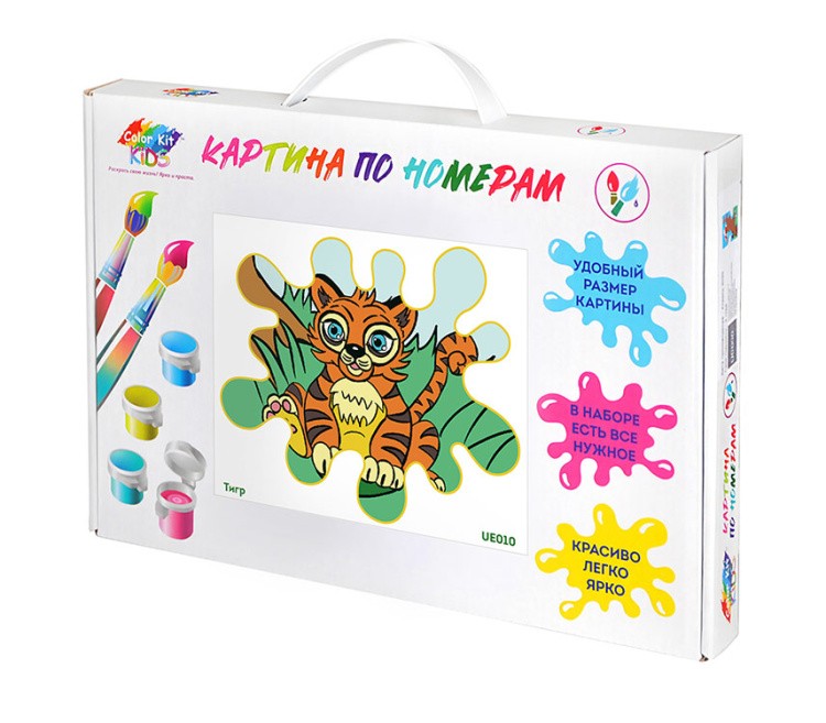 Картина по номерам «Тигр» — картинка 4