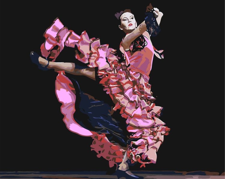 Картина по номерам «Танцовщица»