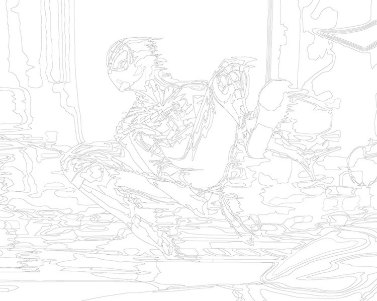 Картина по номерам «Человек паук Spiderman: полет на паутине» — картинка 3