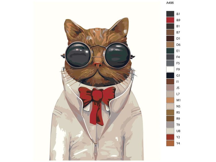 Картина по номерам «Кот Базилио» — картинка 2